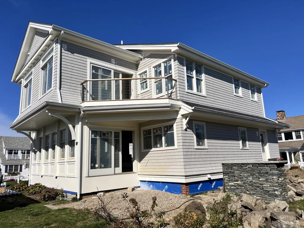Completed waterfront home renovation in Harwich Port