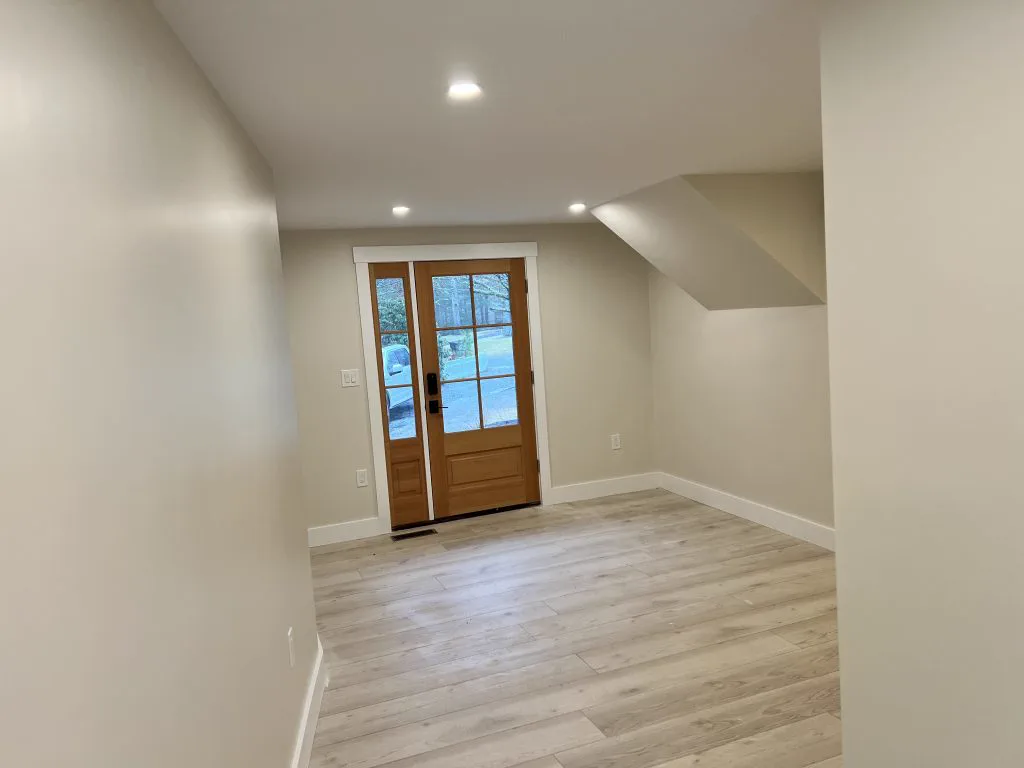 Finished lower level living space